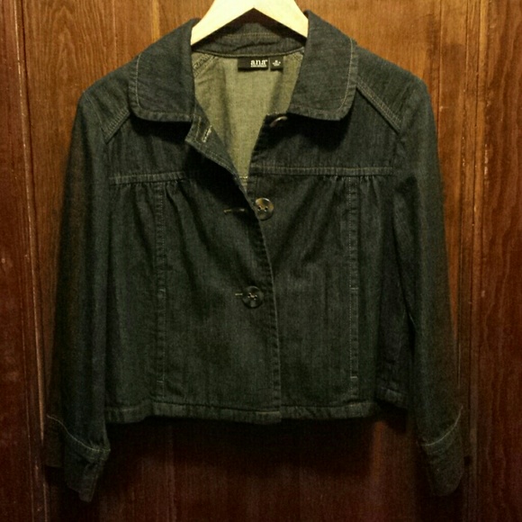 Soft, cropped, denim jacket - Picture 1 of 4